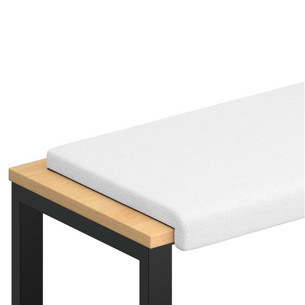 Grote foto vidaxl bankkussen stof wit diepte 35 cm huis en inrichting woningdecoratie