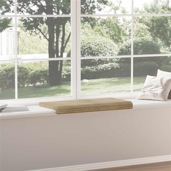 Grote foto vidaxl bankkussen pluche corduroy taupe diepte 35 cm huis en inrichting woningdecoratie