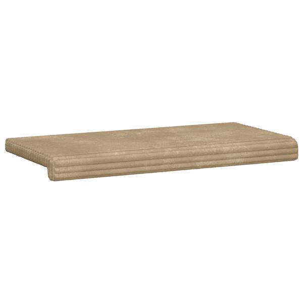 Grote foto vidaxl bankkussen pluche corduroy taupe diepte 35 cm huis en inrichting woningdecoratie