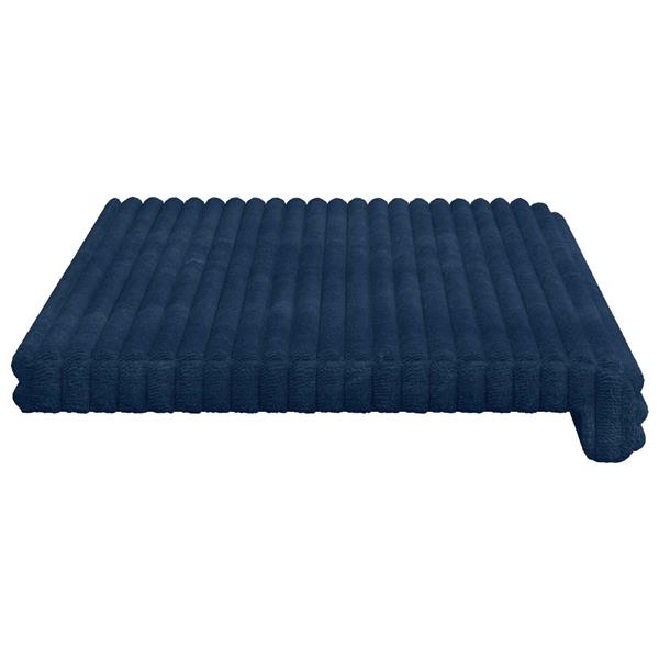 Grote foto vidaxl bankkussen pluche corduroy marineblauw diepte 35 cm huis en inrichting woningdecoratie