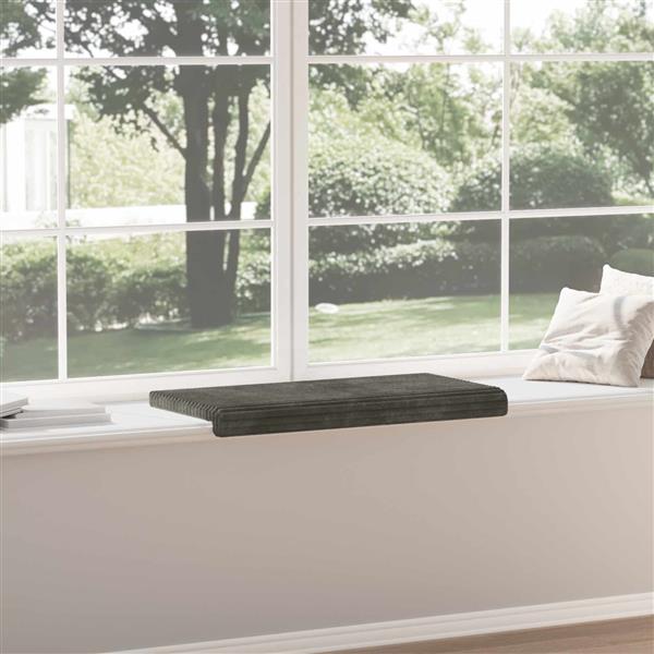 Grote foto vidaxl bankkussen pluche corduroy antraciet diepte 35 cm huis en inrichting woningdecoratie