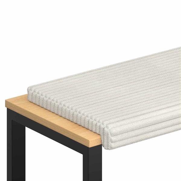 Grote foto vidaxl bankkussen pluche corduroy cr mekleurig diepte 35 cm huis en inrichting woningdecoratie
