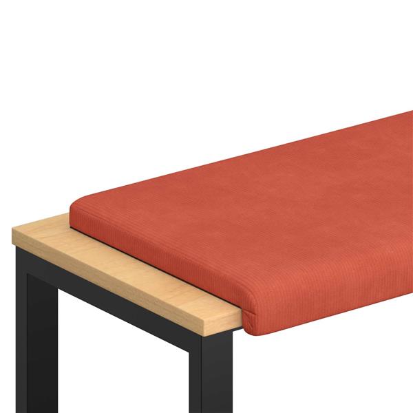 Grote foto vidaxl bankkussen corduroy rood oranje diepte 35 cm huis en inrichting woningdecoratie
