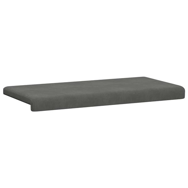 Grote foto vidaxl bankkussen corduroy donkergrijs diepte 35 cm huis en inrichting woningdecoratie