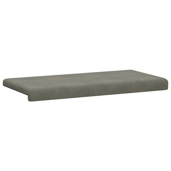 Grote foto vidaxl bankkussen corduroy lichtgrijs diepte 35 cm huis en inrichting woningdecoratie