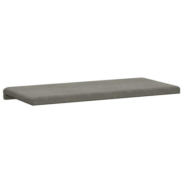 Grote foto vidaxl bankkussen corduroy lichtgrijs diepte 35 cm huis en inrichting woningdecoratie