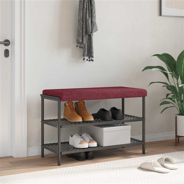 Grote foto vidaxl bankkussen stof wijnrood diepte 35 cm huis en inrichting woningdecoratie