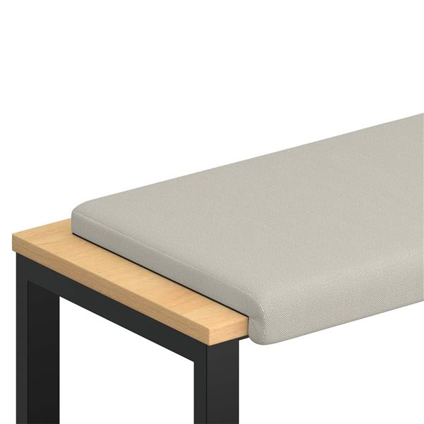 Grote foto vidaxl bankkussen textured velvet havermout diepte 35 cm huis en inrichting woningdecoratie