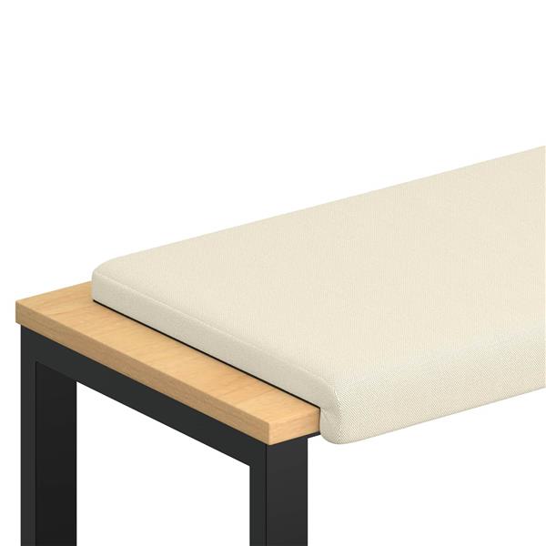 Grote foto vidaxl bankkussen textured velvet cr mekleurig diepte 35 cm huis en inrichting woningdecoratie