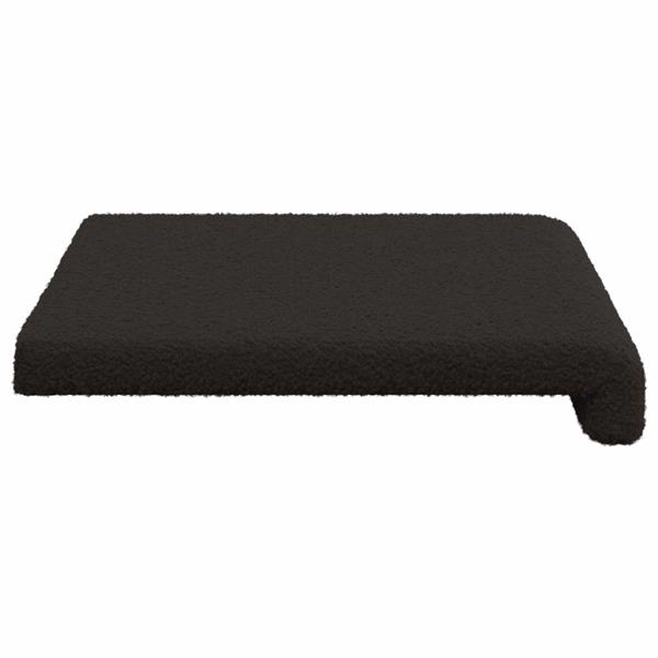 Grote foto vidaxl bankkussen sherpa stof zwart diepte 35 cm huis en inrichting woningdecoratie