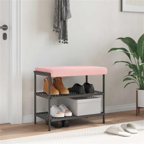 Grote foto vidaxl bankkussen sherpa stof roze diepte 35 cm huis en inrichting woningdecoratie