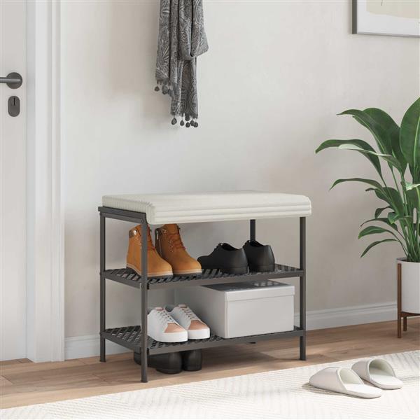 Grote foto vidaxl bankkussen pluche corduroy cr mekleurig diepte 35 cm huis en inrichting woningdecoratie