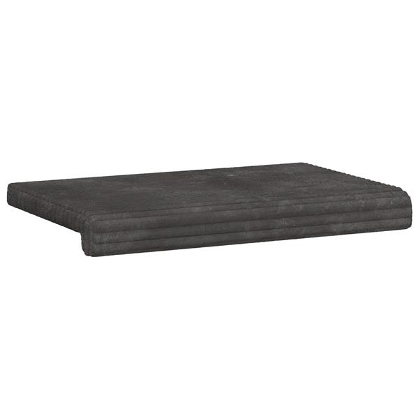Grote foto vidaxl bankkussen pluche corduroy donkergrijs diepte 35 cm huis en inrichting woningdecoratie