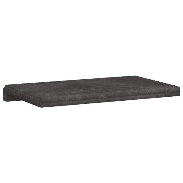 Grote foto vidaxl bankkussen pluche corduroy donkergrijs diepte 35 cm huis en inrichting woningdecoratie