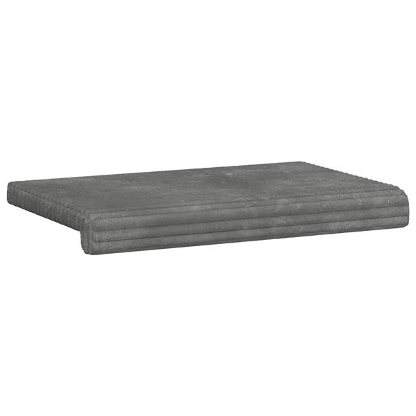 Grote foto vidaxl bankkussen pluche corduroy lichtgrijs diepte 35 cm huis en inrichting woningdecoratie
