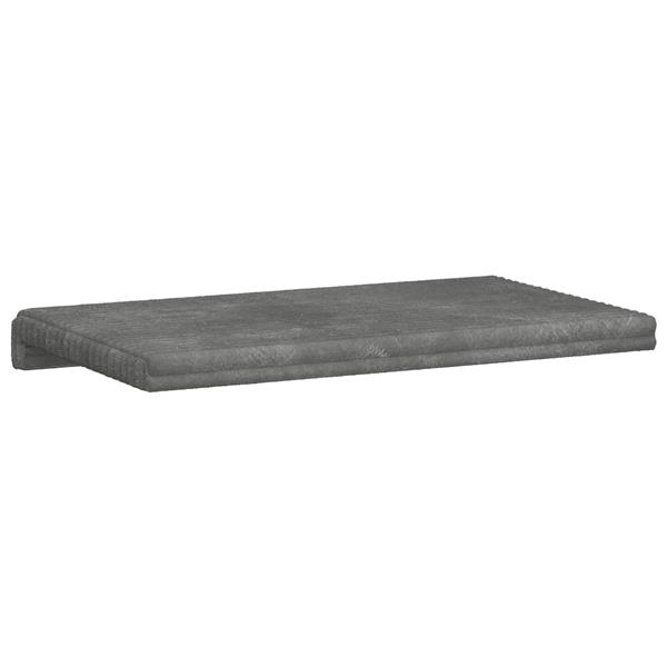 Grote foto vidaxl bankkussen pluche corduroy lichtgrijs diepte 35 cm huis en inrichting woningdecoratie