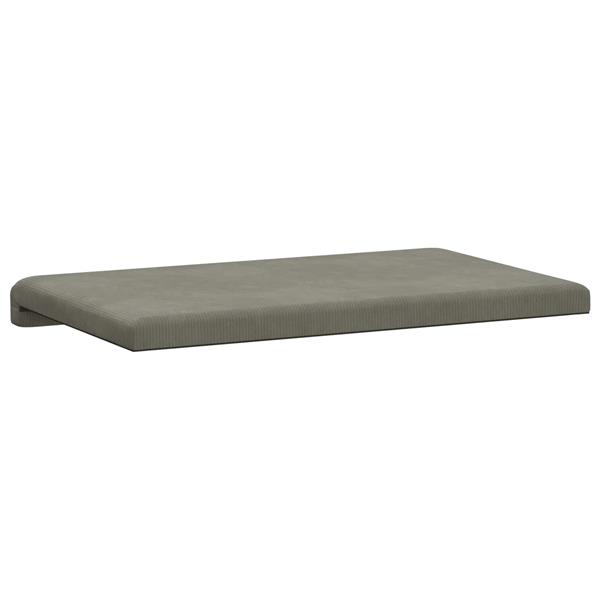 Grote foto vidaxl bankkussen corduroy lichtgrijs diepte 35 cm huis en inrichting woningdecoratie