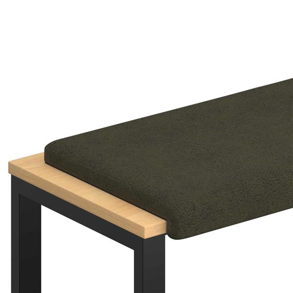 Grote foto vidaxl bankkussen faux su de stof legergroen diepte 35 cm huis en inrichting woningdecoratie