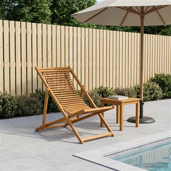 Grote foto vidaxl ligstoel 3 positie massief eucalyptushout naturel tuin en terras tuinmeubelen