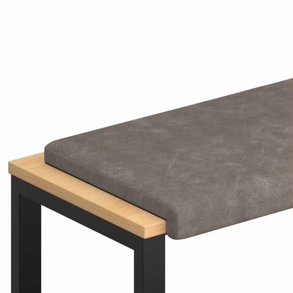 Grote foto vidaxl bankkussen kunstleer grijs diepte 35 cm huis en inrichting woningdecoratie