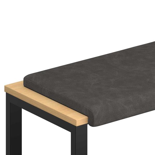 Grote foto vidaxl bankkussen kunstleer zwart diepte 35 cm huis en inrichting woningdecoratie