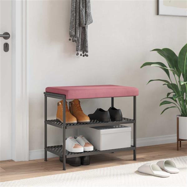 Grote foto vidaxl bankkussen fluweel roze diepte 35 cm huis en inrichting woningdecoratie