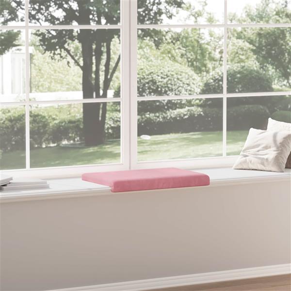 Grote foto vidaxl bankkussen fluweel roze diepte 35 cm huis en inrichting woningdecoratie