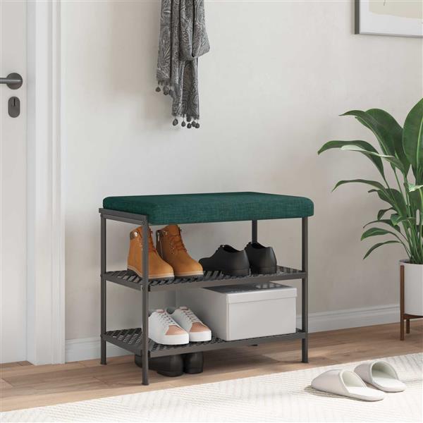 Grote foto vidaxl bankkussen stof donkergroen diepte 35 cm huis en inrichting woningdecoratie