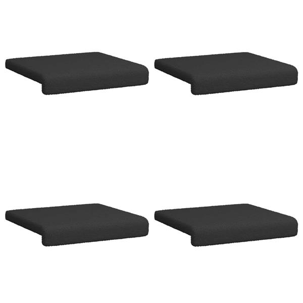 Grote foto vidaxl bankkussen 4 st sherpa stof zwart diepte 35 cm huis en inrichting woningdecoratie