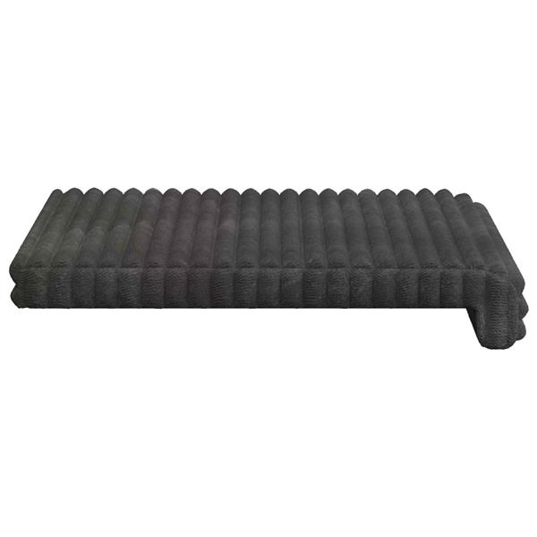 Grote foto vidaxl bankkussen 4 st pluche corduroy donkergrijs diepte 35 cm huis en inrichting woningdecoratie