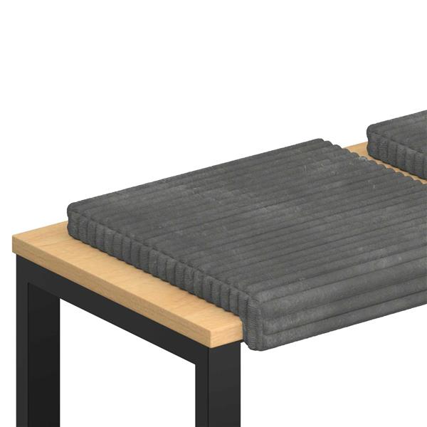 Grote foto vidaxl bankkussen 4 st pluche corduroy lichtgrijs diepte 35 cm huis en inrichting woningdecoratie