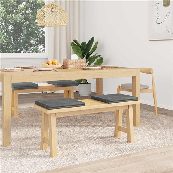 Grote foto vidaxl bankkussen 4 st pluche corduroy lichtgrijs diepte 35 cm huis en inrichting woningdecoratie