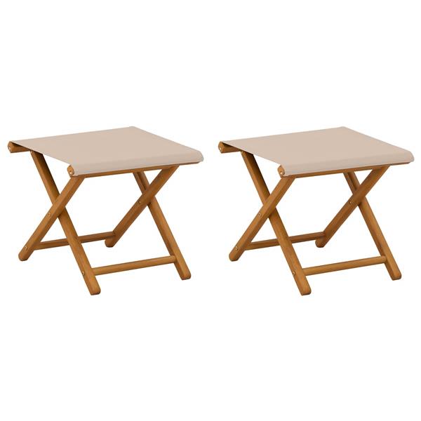 Grote foto vidaxl ligstoel 2 pcs massief eucalyptushout beige tuin en terras tuinmeubelen