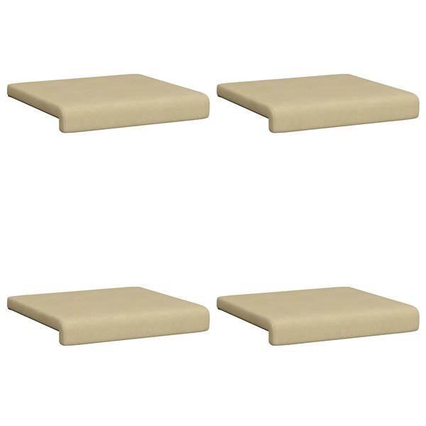 Grote foto vidaxl bankkussen 4 st corduroy grijs groen diepte 35 cm huis en inrichting woningdecoratie