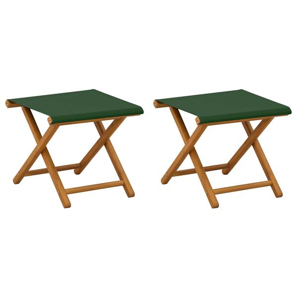 Grote foto vidaxl ligstoel 2 pcs massief eucalyptushout groen tuin en terras tuinmeubelen