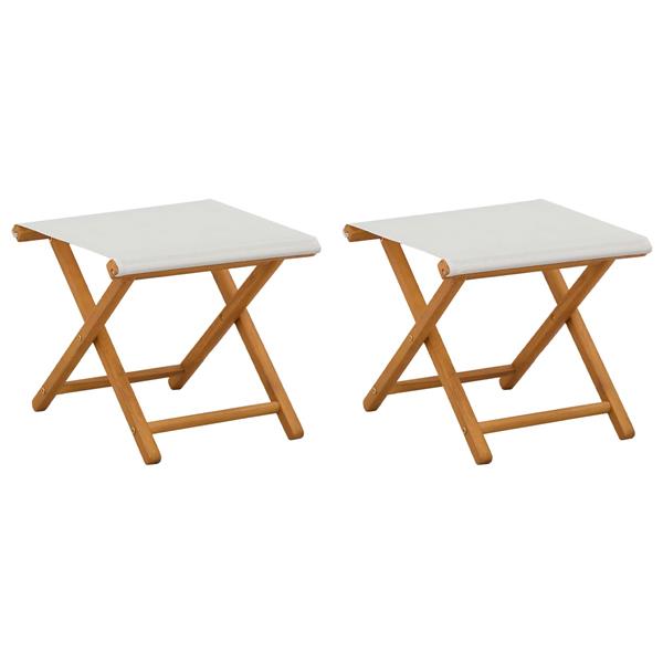 Grote foto vidaxl ligstoel 2 pcs massief eucalyptushout cr mekleurig tuin en terras tuinmeubelen