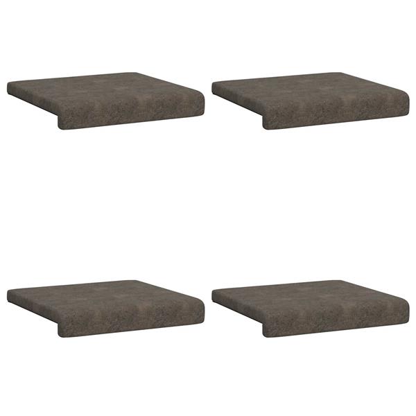 Grote foto vidaxl bankkussen 4 st faux su de stof donkergrijs diepte 35 cm huis en inrichting woningdecoratie