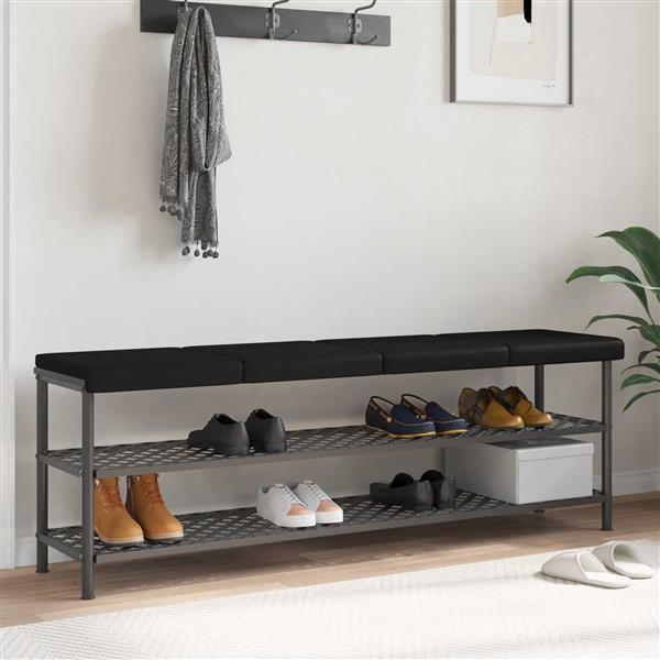 Grote foto vidaxl bankkussen 4 st kunstleer zwart diepte 35 cm huis en inrichting woningdecoratie