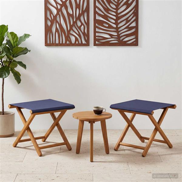 Grote foto vidaxl ligstoel 2 pcs massief eucalyptushout blauw tuin en terras tuinmeubelen