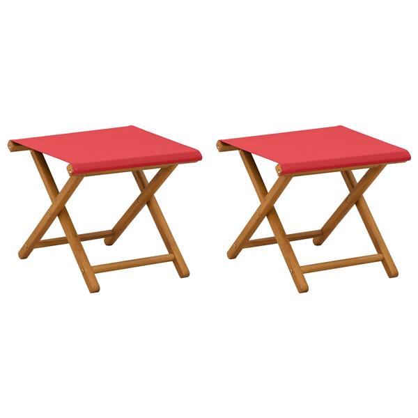 Grote foto vidaxl ligstoel 2 pcs massief eucalyptushout rood tuin en terras tuinmeubelen