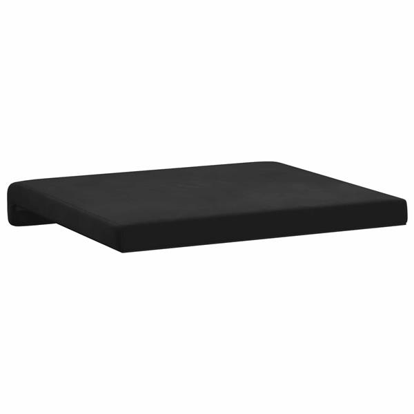 Grote foto vidaxl bankkussen 4 st fluweel zwart diepte 35 cm huis en inrichting woningdecoratie
