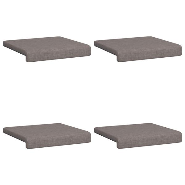 Grote foto vidaxl bankkussen 4 st stof taupe diepte 35 cm huis en inrichting woningdecoratie