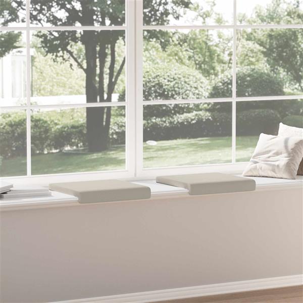 Grote foto vidaxl bankkussen 2 st textured velvet havermout diepte 35 cm huis en inrichting woningdecoratie