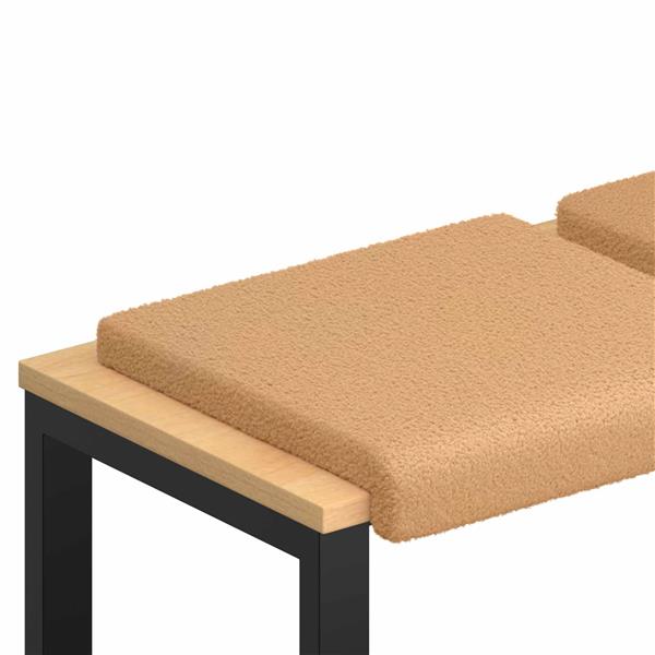 Grote foto vidaxl bankkussen 2 st sherpa stof beige diepte 35 cm huis en inrichting woningdecoratie