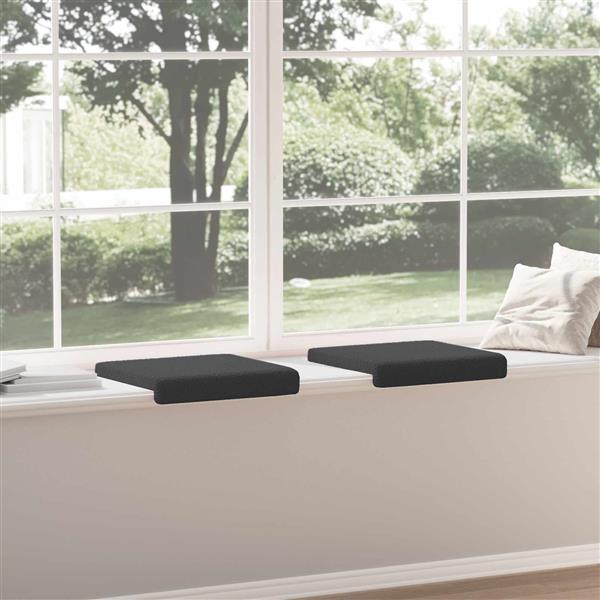 Grote foto vidaxl bankkussen 2 st sherpa stof donkergrijs diepte 35 cm huis en inrichting woningdecoratie