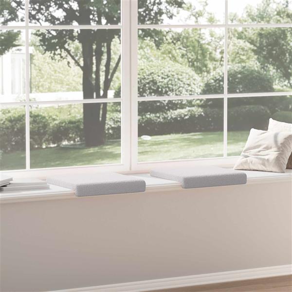 Grote foto vidaxl bankkussen 2 st sherpa stof lichtgrijs diepte 35 cm huis en inrichting woningdecoratie