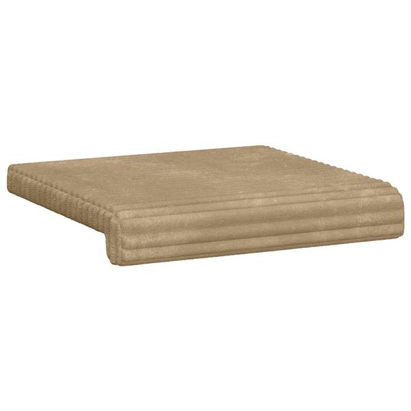 Grote foto vidaxl bankkussen 2 st pluche corduroy taupe diepte 35 cm huis en inrichting woningdecoratie