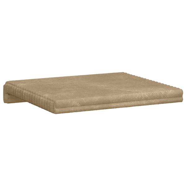 Grote foto vidaxl bankkussen 2 st pluche corduroy taupe diepte 35 cm huis en inrichting woningdecoratie