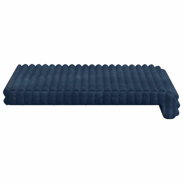 Grote foto vidaxl bankkussen 2 st pluche corduroy marineblauw diepte 35 cm huis en inrichting woningdecoratie
