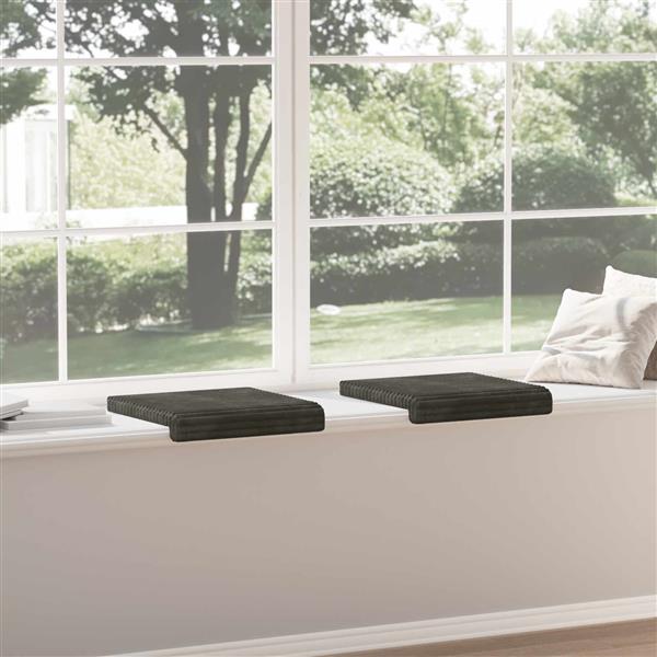 Grote foto vidaxl bankkussen 2 st pluche corduroy antraciet diepte 35 cm huis en inrichting woningdecoratie